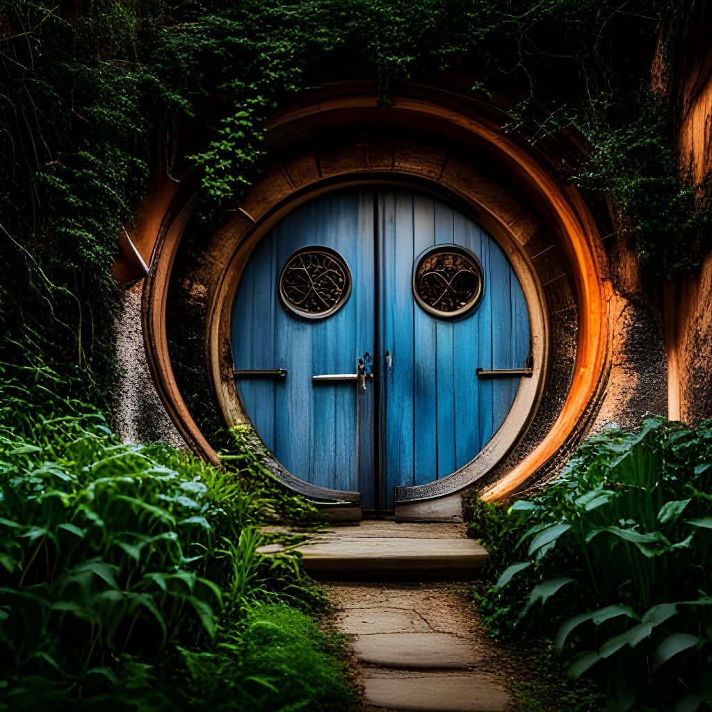 Charming Hobbit Home with Shuttered Window