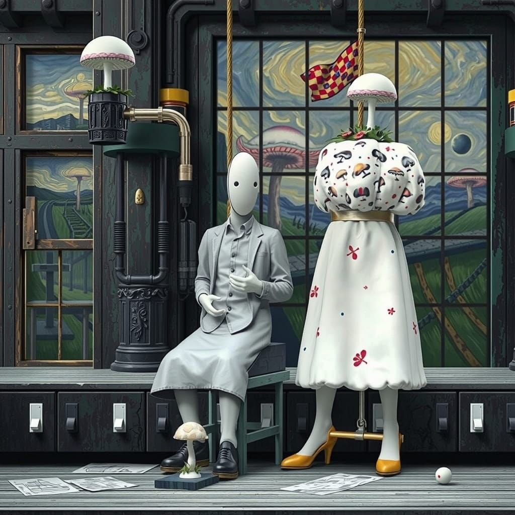 Surrealist Dreamscapes Unite Nature and Industry