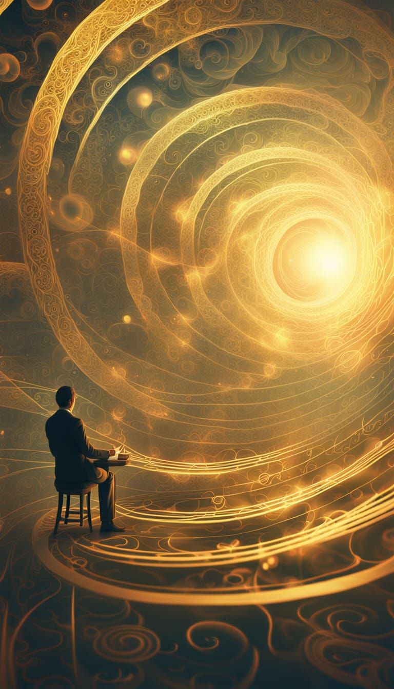Surreal Philosopher Lectures in Dreamlike Digital Art