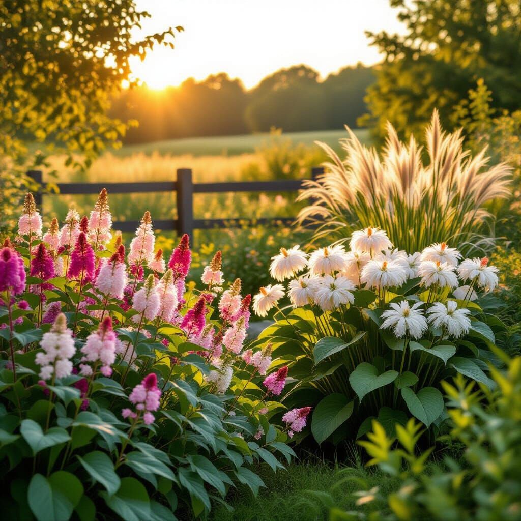 Golden Hour Garden Photography: Perennial Plantings