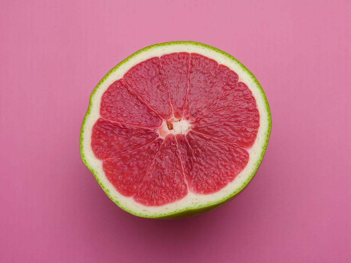 Abstract Ultraminimalism in Purple and Orange-Pink Shades