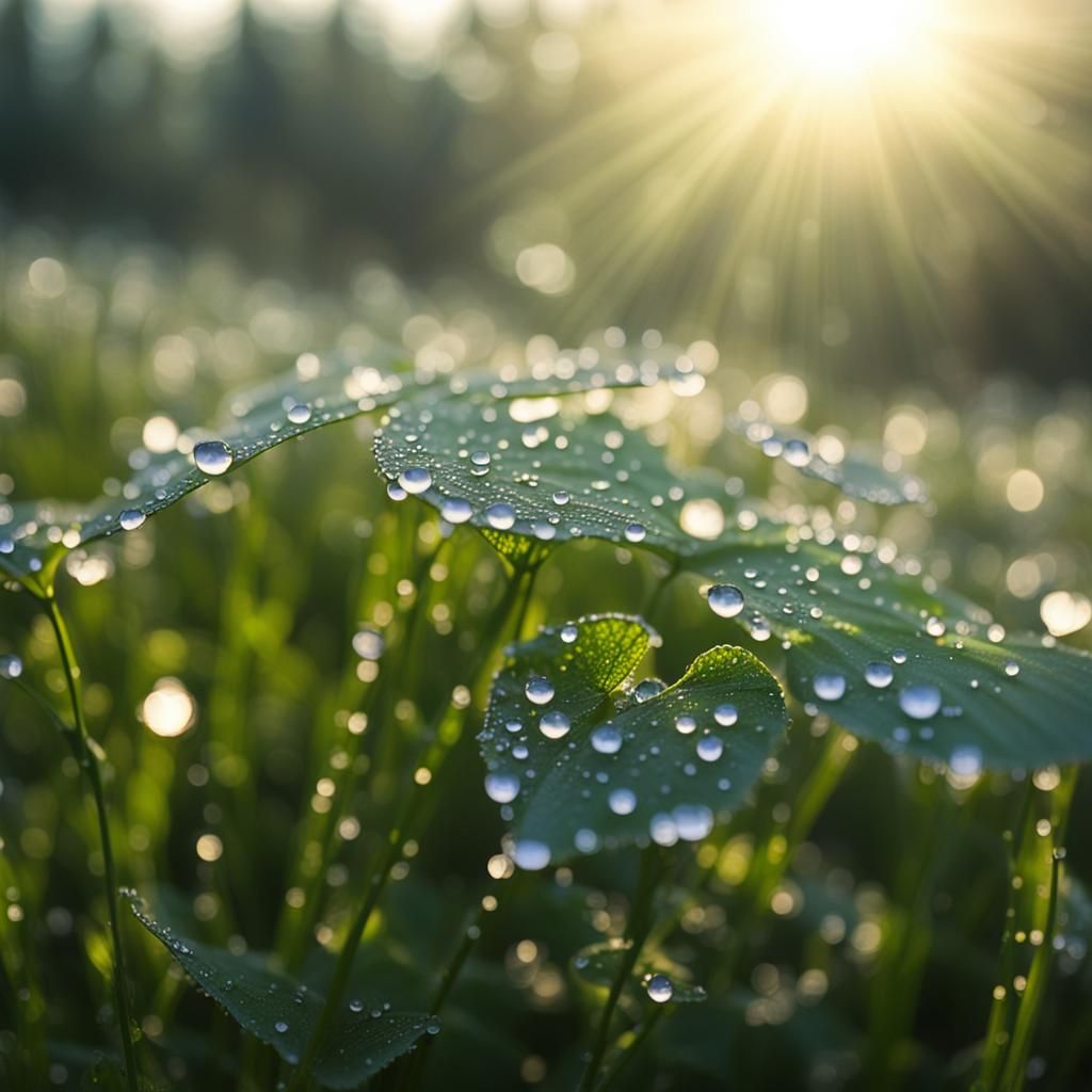 Heavenly Sunshine on Morning Dew