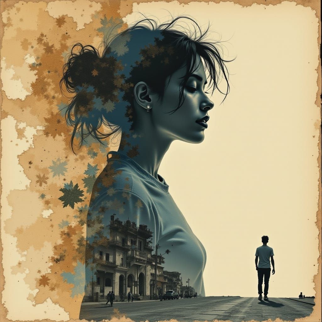 on the road towards her