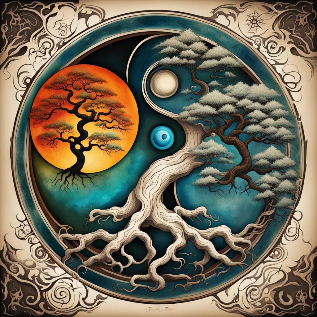 Yin Yang Tree: A Spiritual Tattoo Design