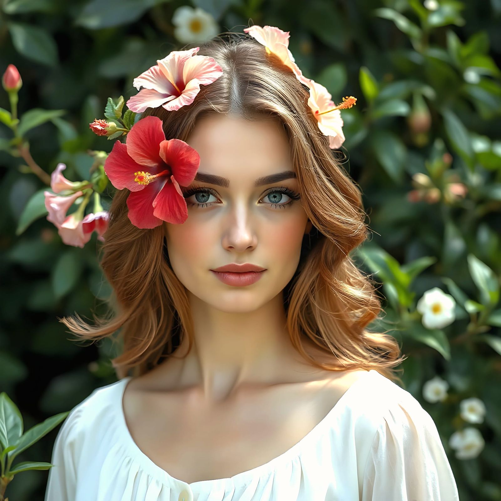 Hibiscus Princess in Melancholic Beauty