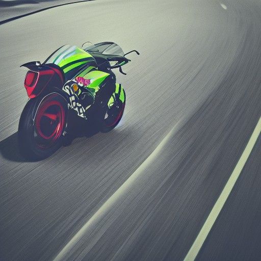 Abstract AI Generated Image of Speed