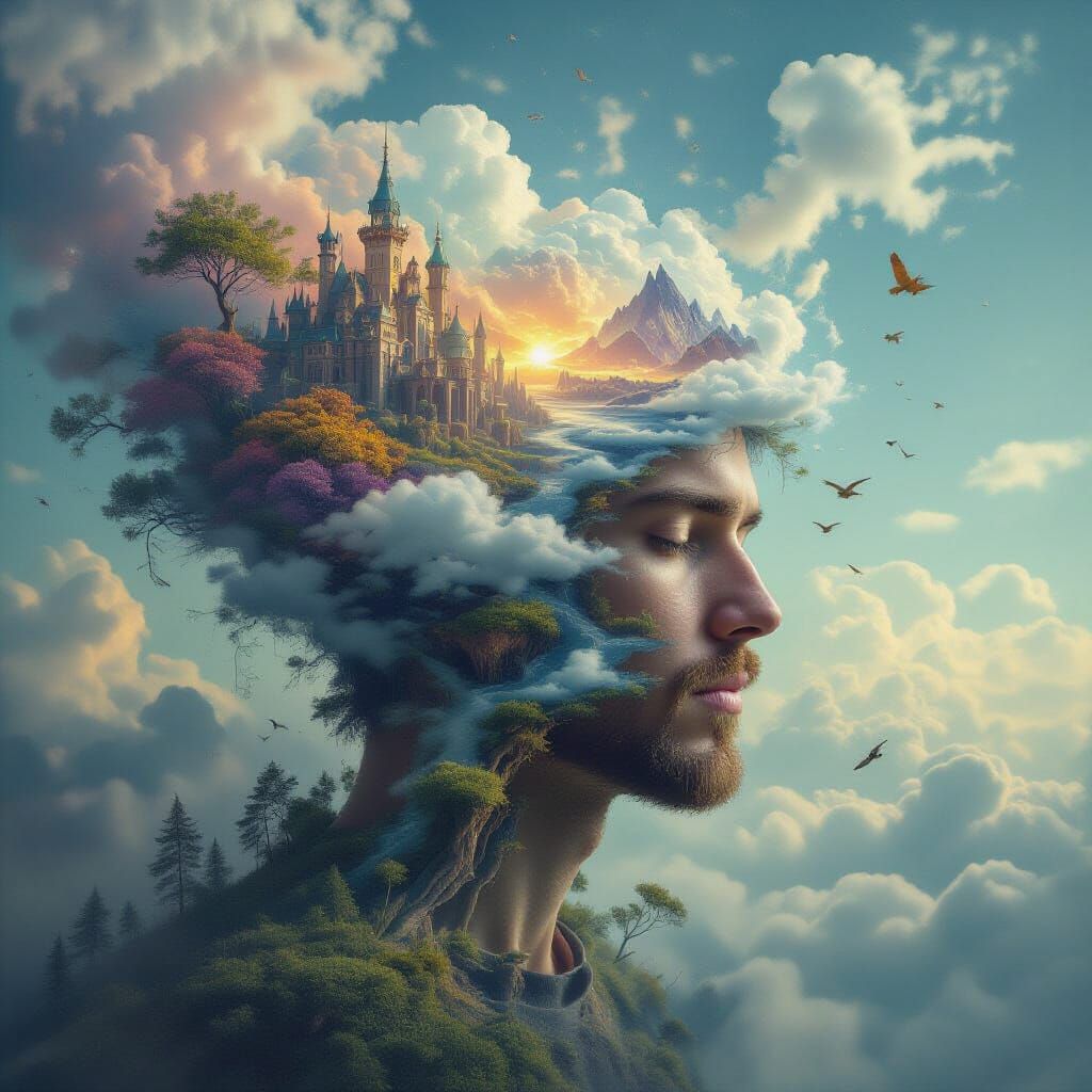 Abstract Dreamscape of Imagination Unveiled