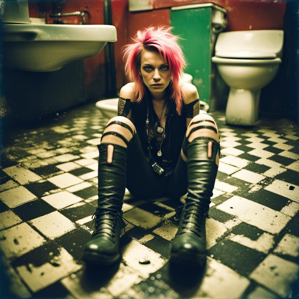 Punk Girl Hangover in Berlin: Polaroid Style