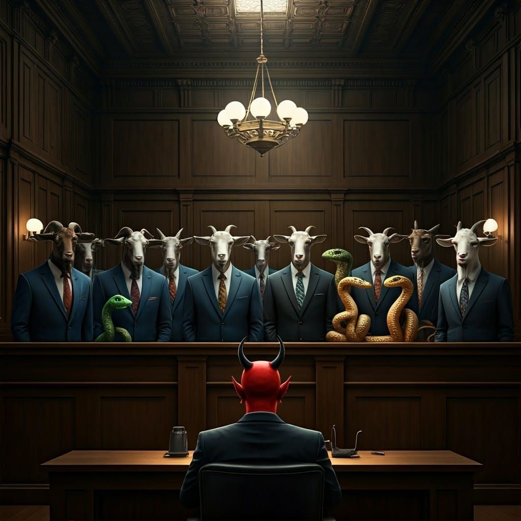 Dignified Goats and Snakes Seek Justice Against the Devil