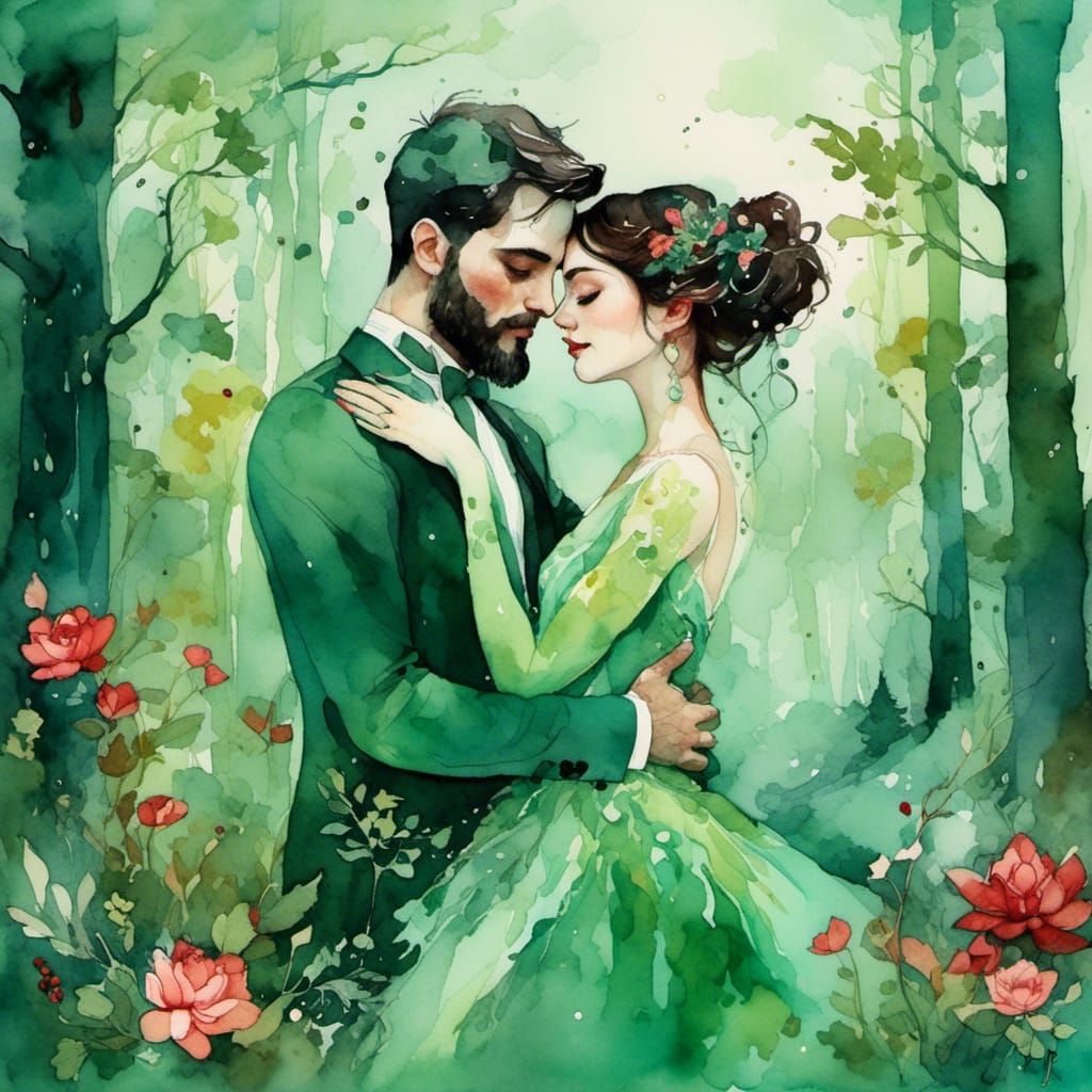 Man+woman embrace <lora:Dreamweave:1.0> (Ruby, garnet:1.3), ...