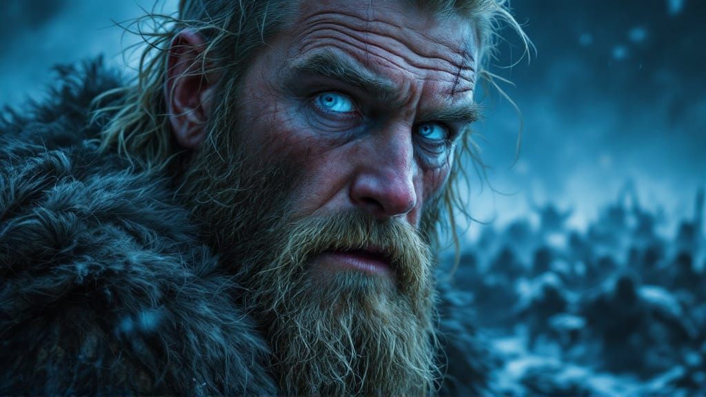 Ragnar's Haunted Face: Viking Memories in Dark Realism