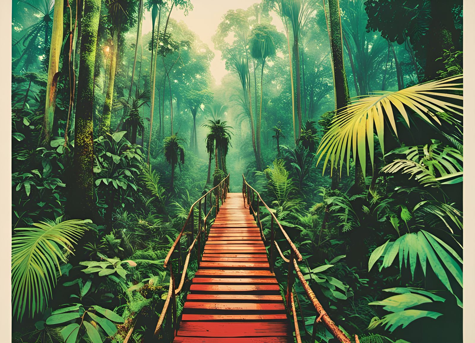 Virtual Reality Amazon Rainforest Screen Print