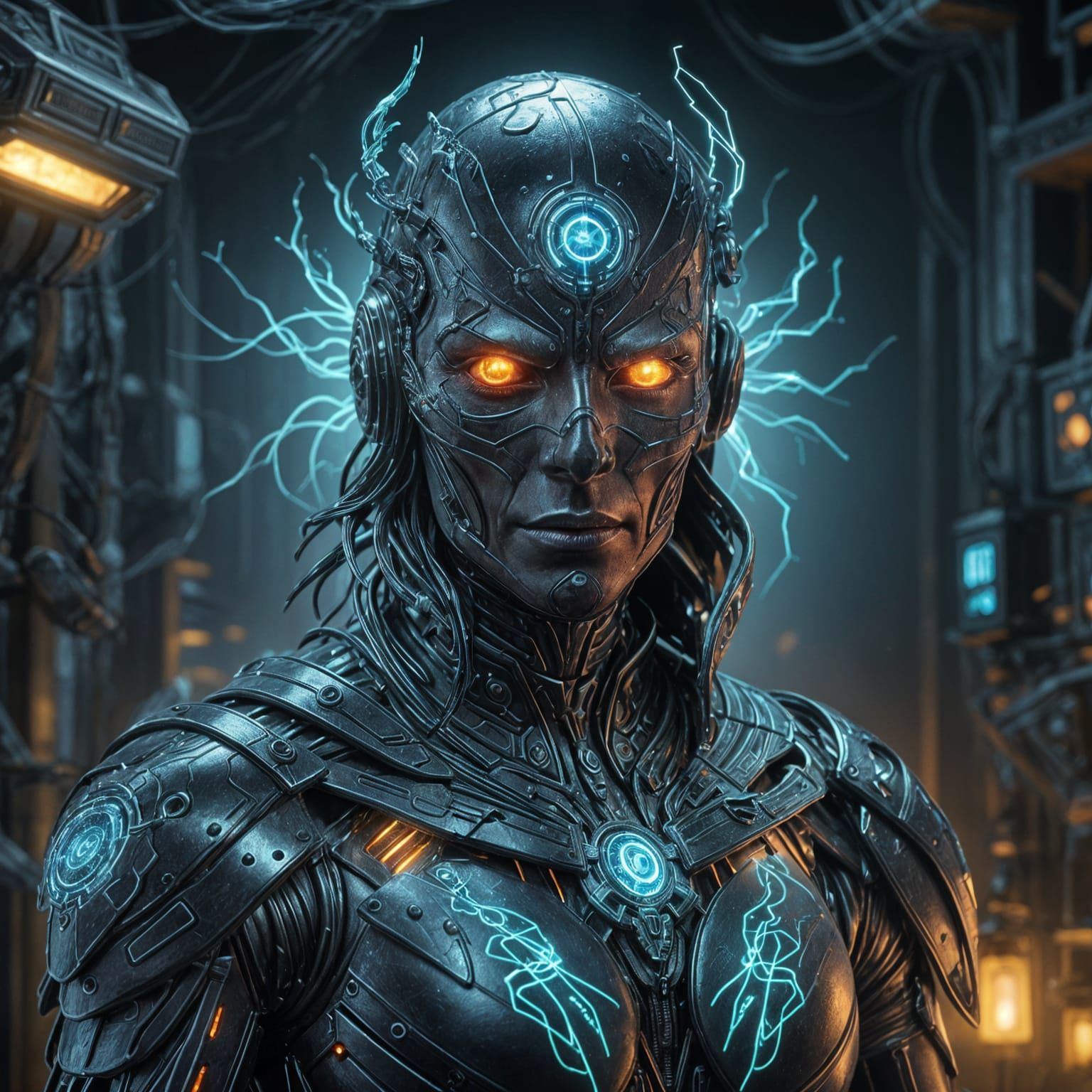 Android to Raven Transformation with Bioluminescent Circuitr...