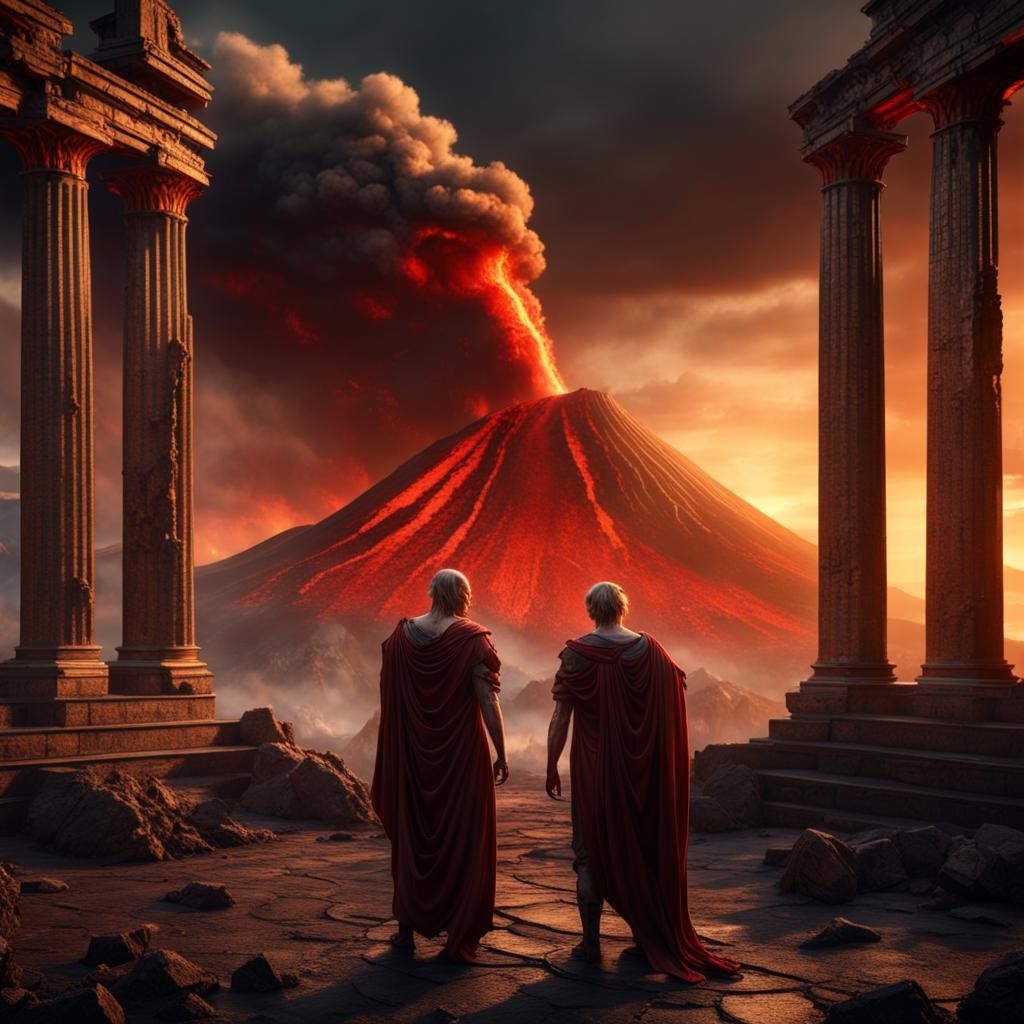 Death at Pompeii: Volcanic Eruption in Matte Painting