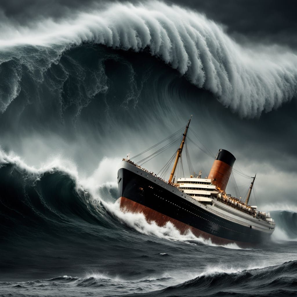 Epic Ocean Liner Disaster in Stormy Seas