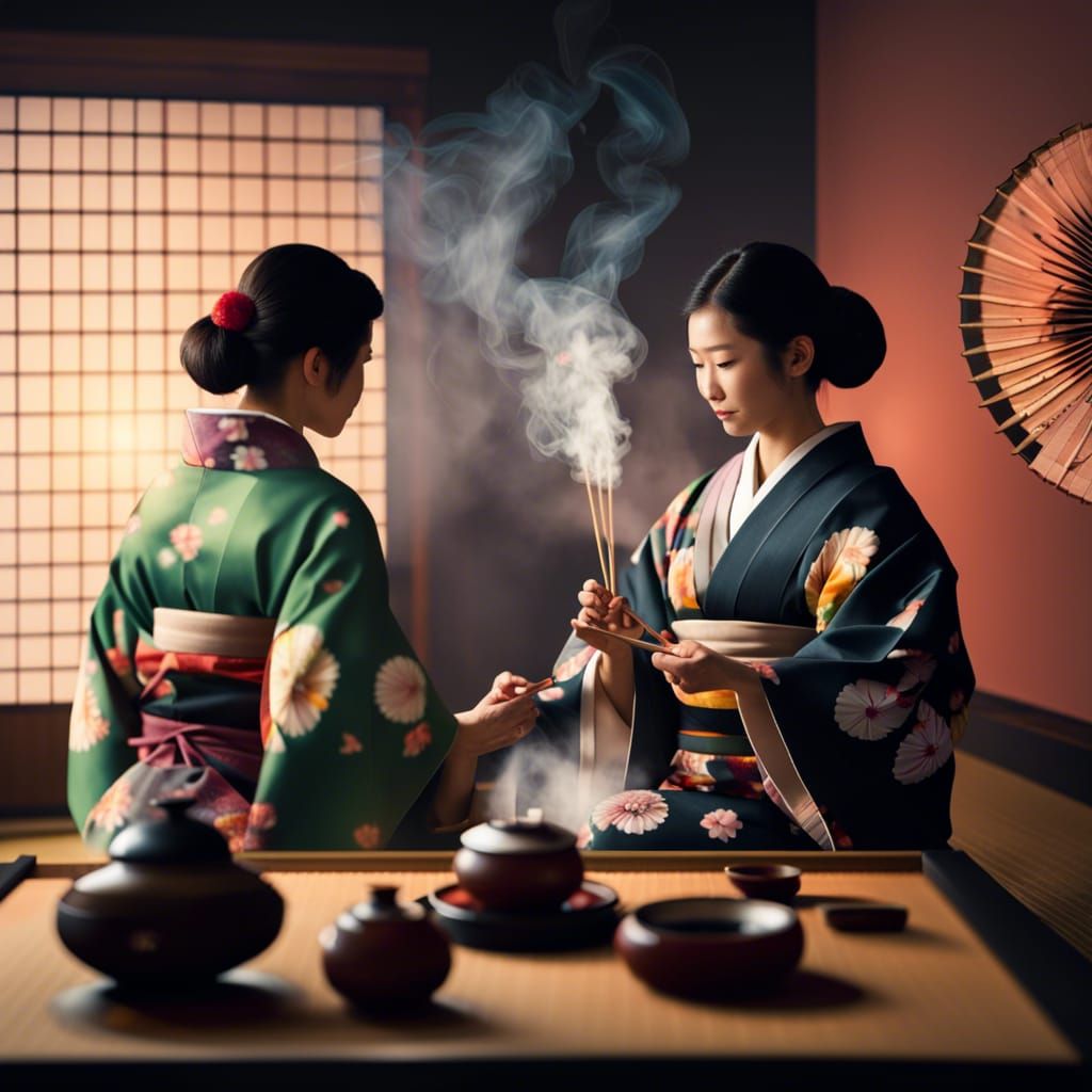 Hyperrealistic Japanese Tea Ceremony in 8K