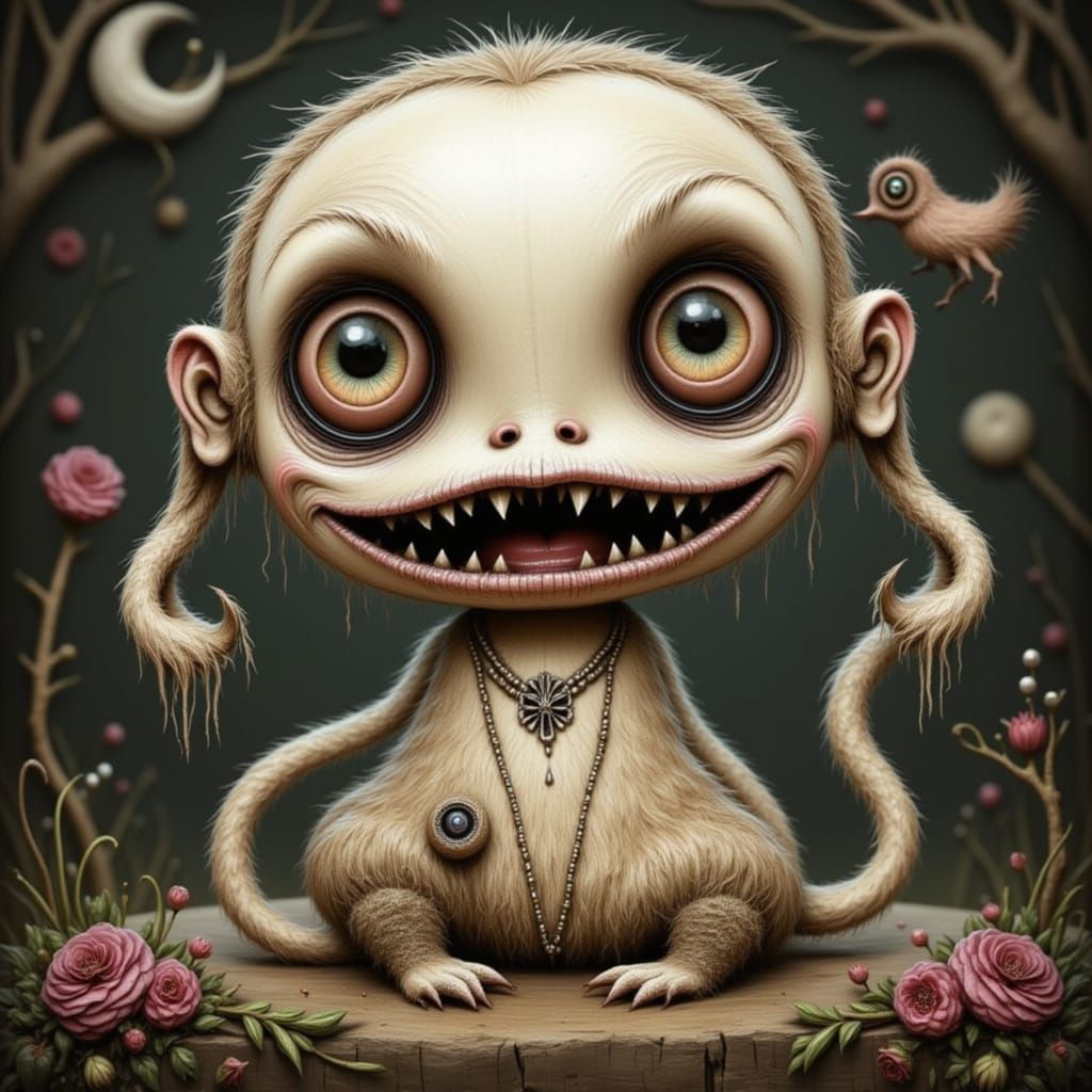 Cute Creepy Chibi Monster Art
