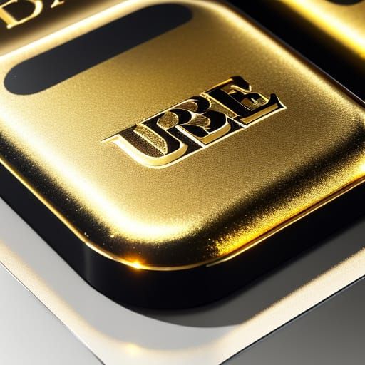 Luxury Brand Logo in Golden Foil Typography