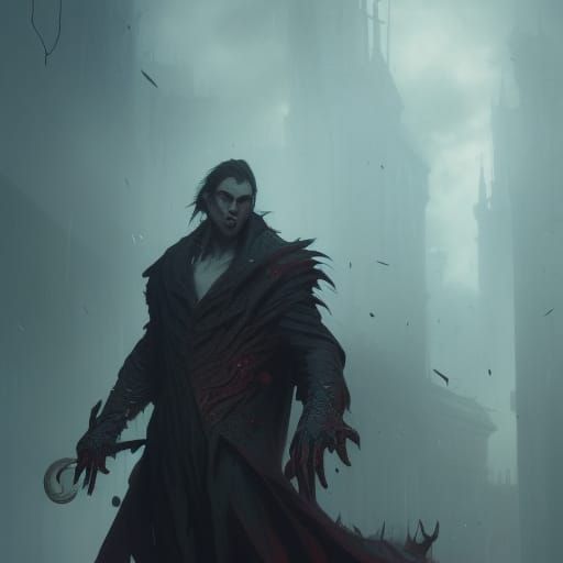 a vampire in human form