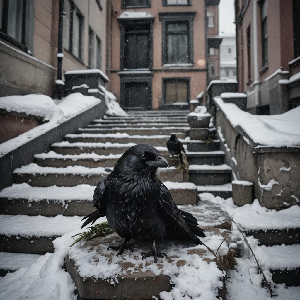 From an idea by
Oda Ivanka Tšupukka
Helsinki's old town. A lot of snow on the street. It's snowing and it's dark. There...