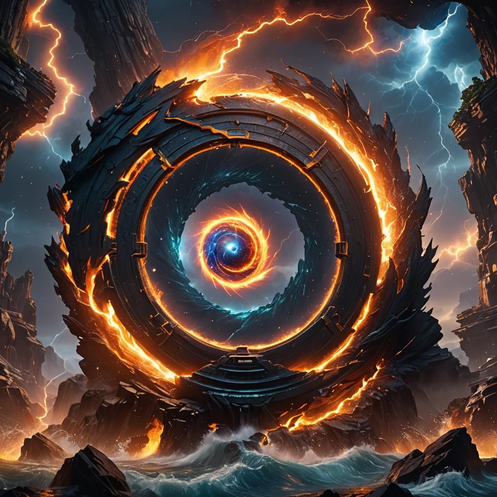 Elemental Portal: Galaxy, Fire, Lightning, Earth, Wind