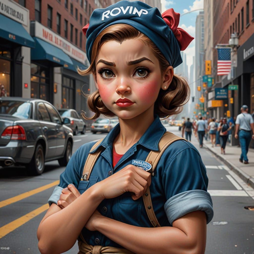 Rosie the Riveter Protests in the City