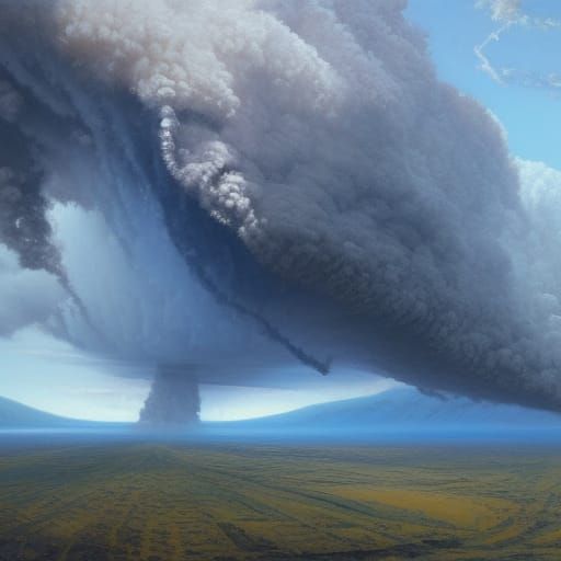 Unstable Planet in James Gurney Style