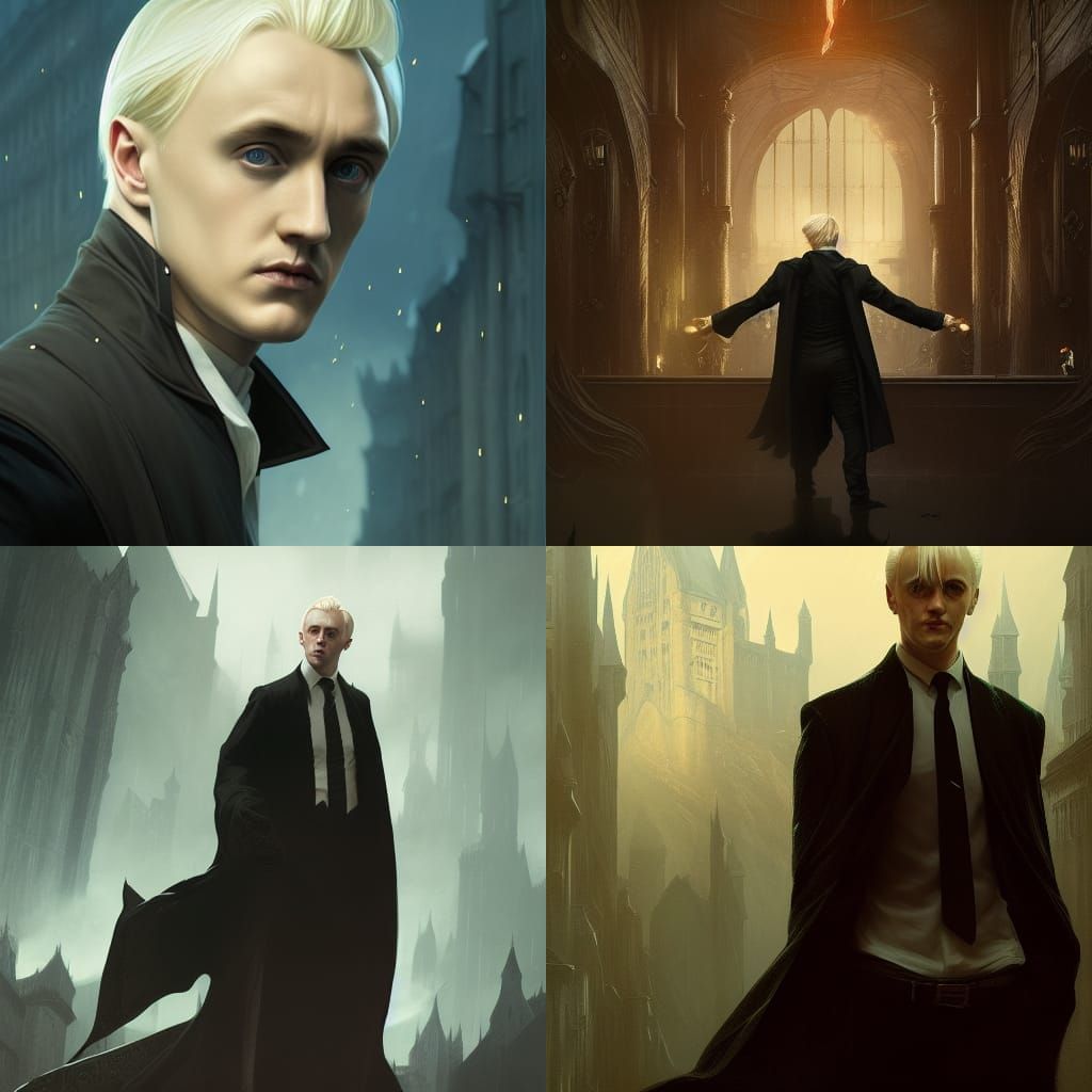 Draco Malfoy Dark Fantasy Concept Art