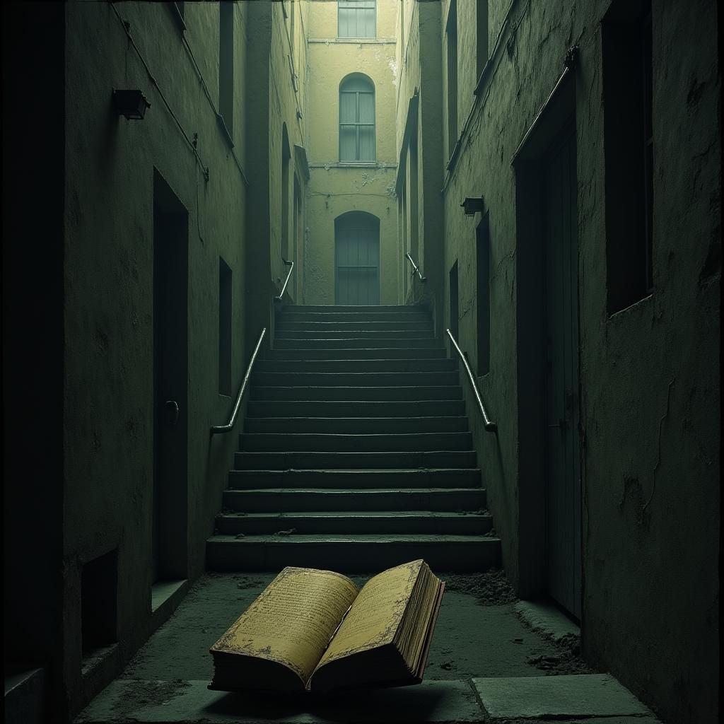 Dark European Facade in Gothic Horror Style