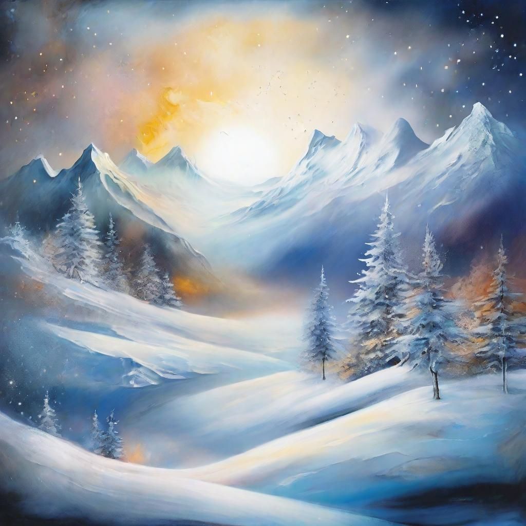 Misty Landscapes in Abstract Style