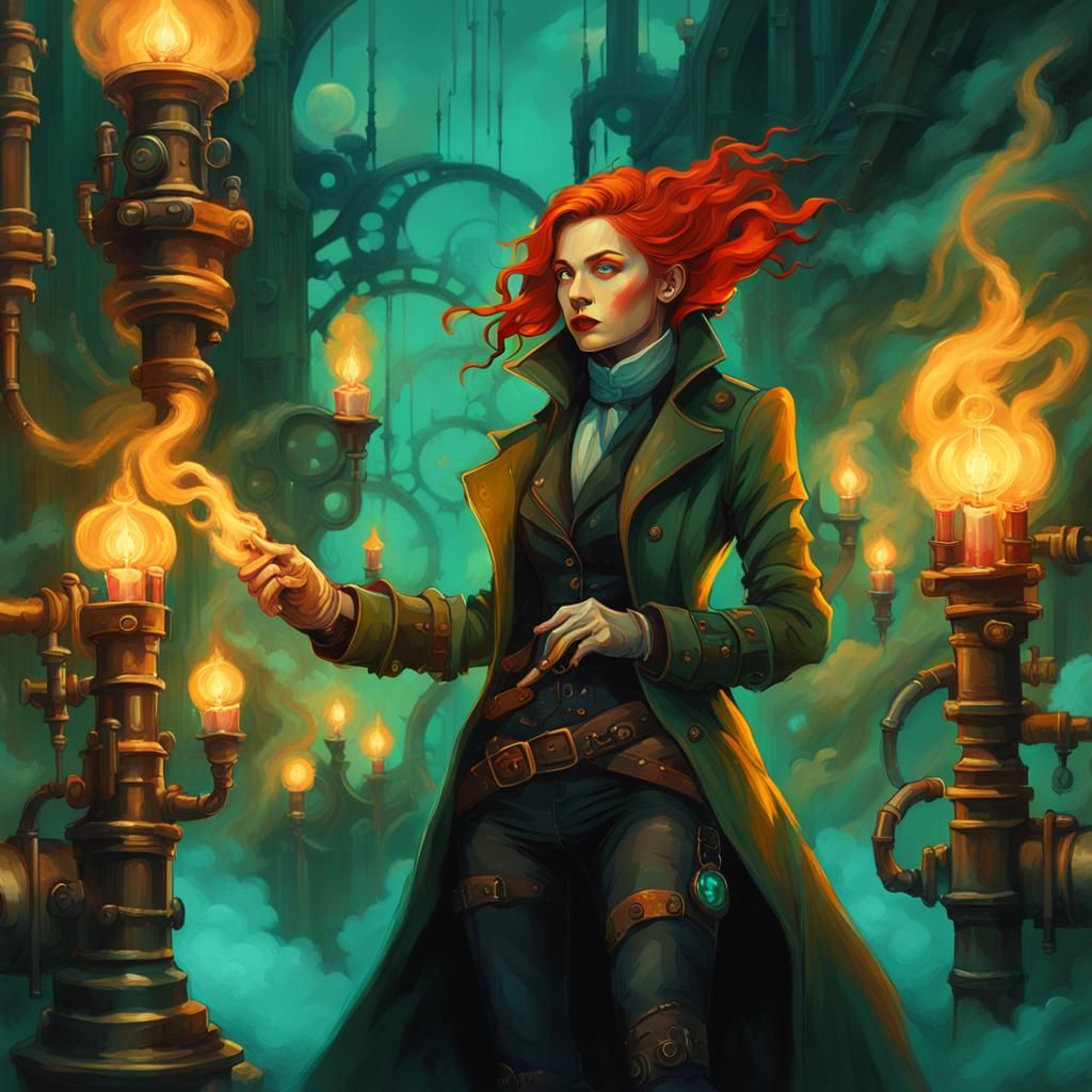 Steampunk Rogue in Fantasy Digital Art