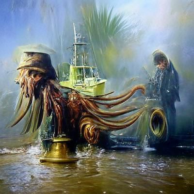 Davy Jones: Oil Painting Portrait