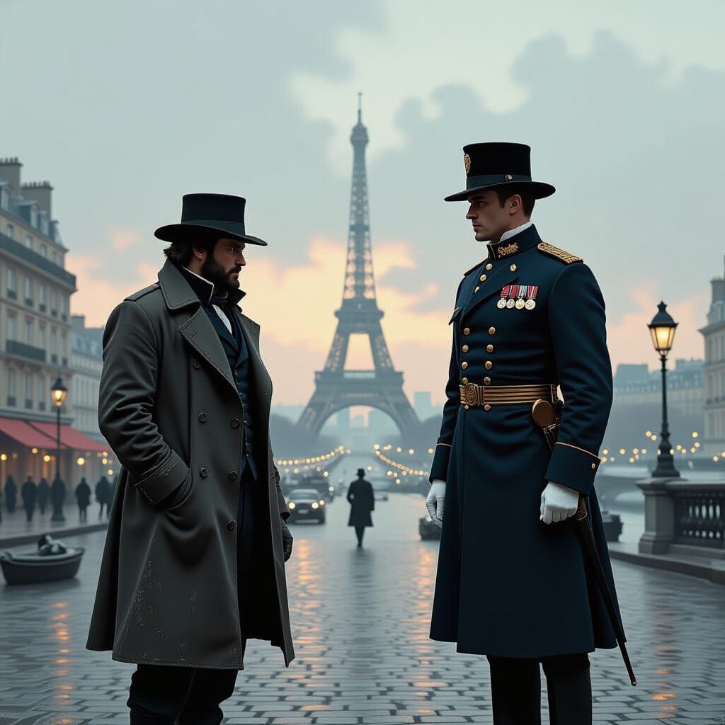 Valjean and Javert in 19th Century Paris