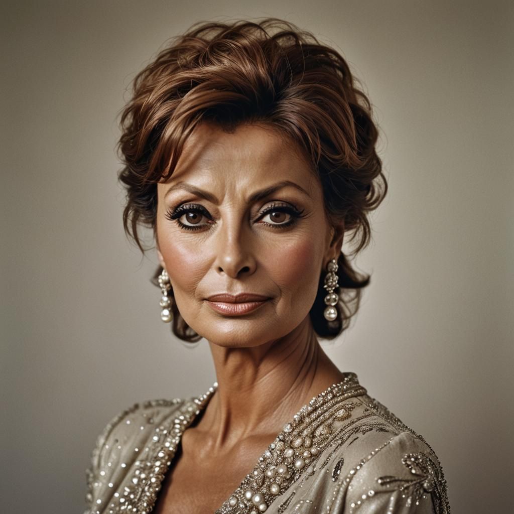 Elegant Portrait of a Woman in Italian Style