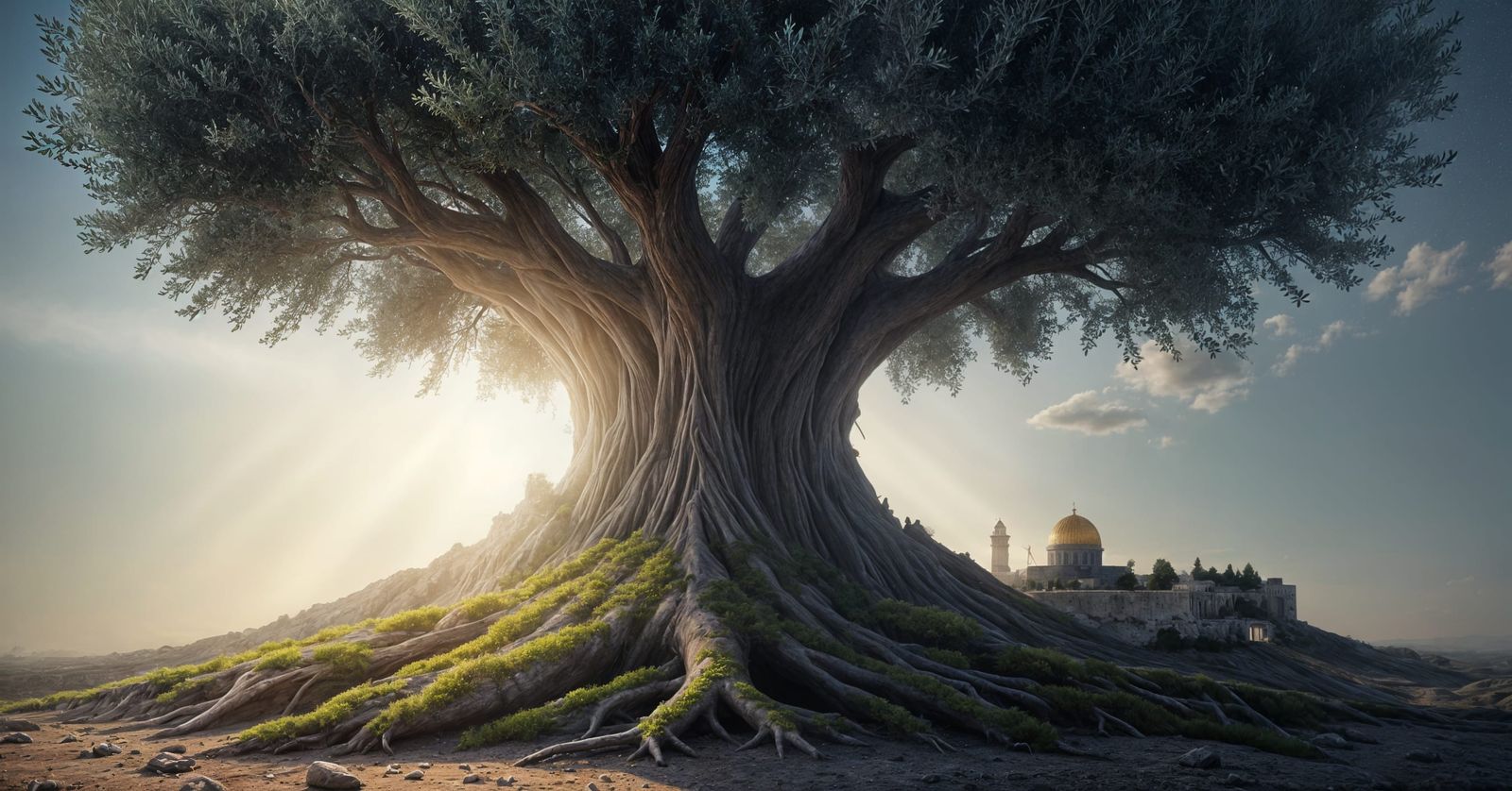 Ancient Olive Tree Reclaims Broken Hill of Jerusalem