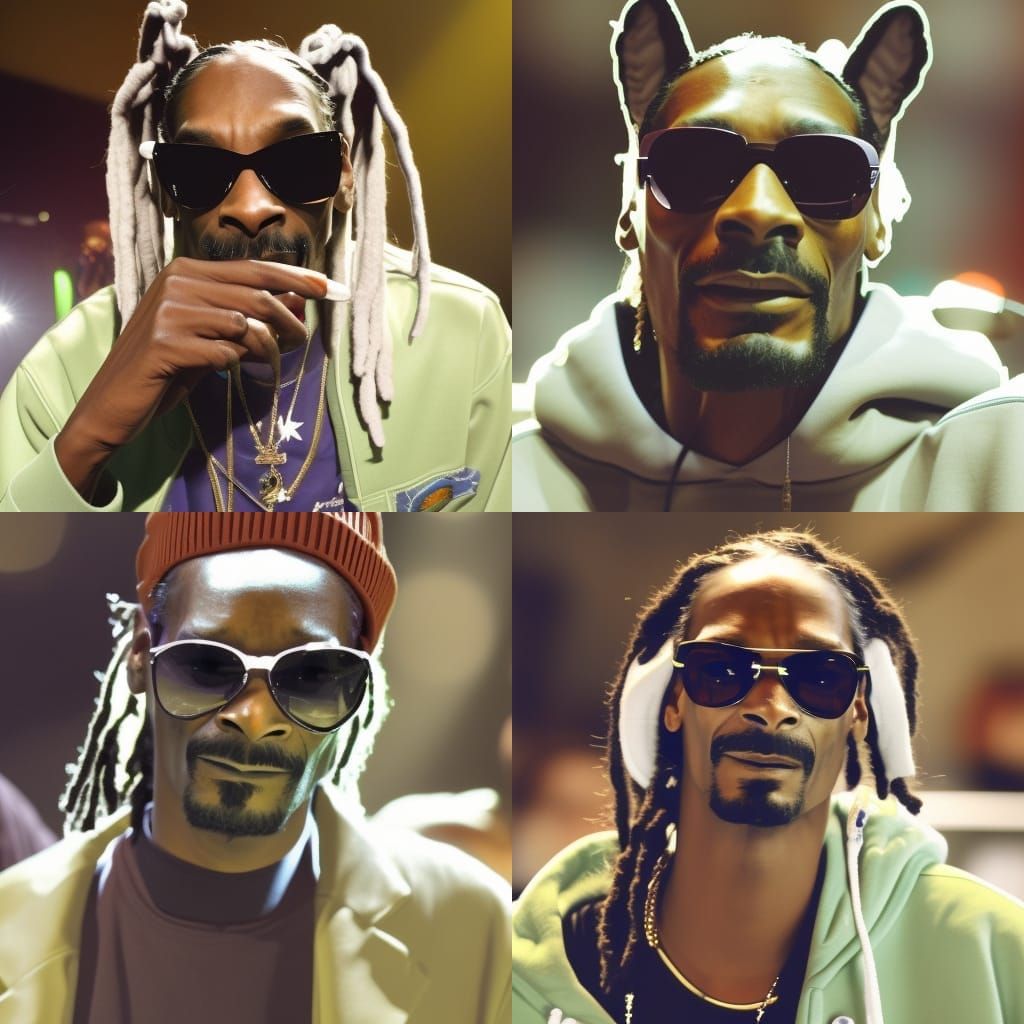 Cartoon Cat Modeled After Snoop Dogg