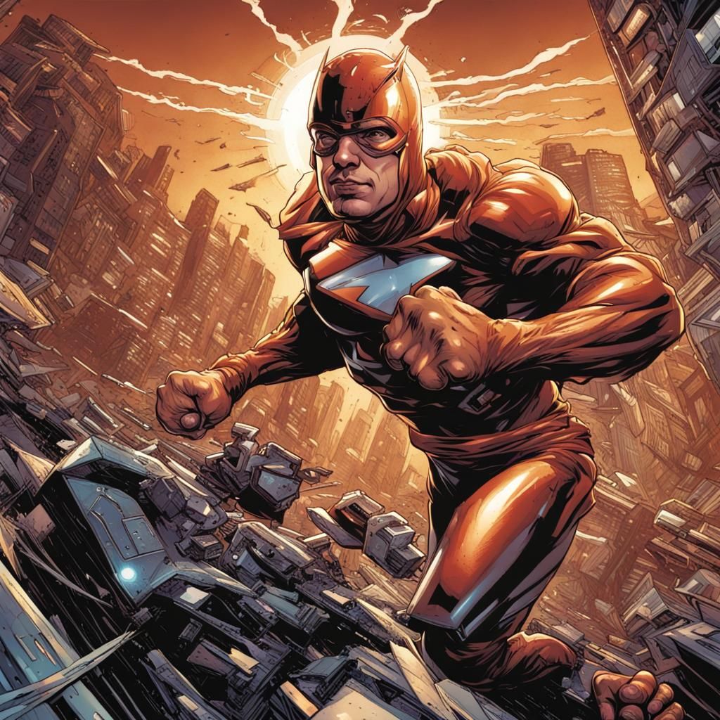 Dynamic Comic Book Art Illustration