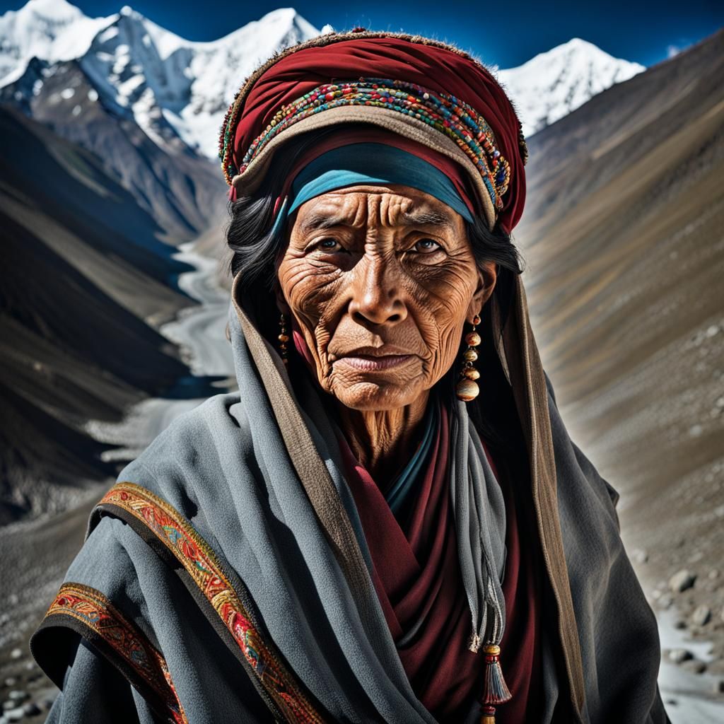 Alexandra David Neel as Tibetan Beggar Woman