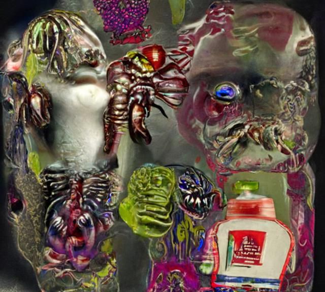 Horrific Mutant Creature in Cronenberg Style