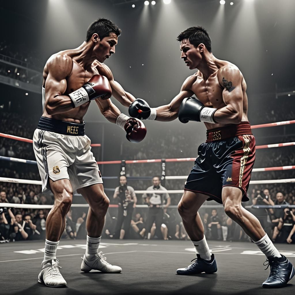 Epic Boxing Match: Ronaldo vs. Messi in Unreal Engine