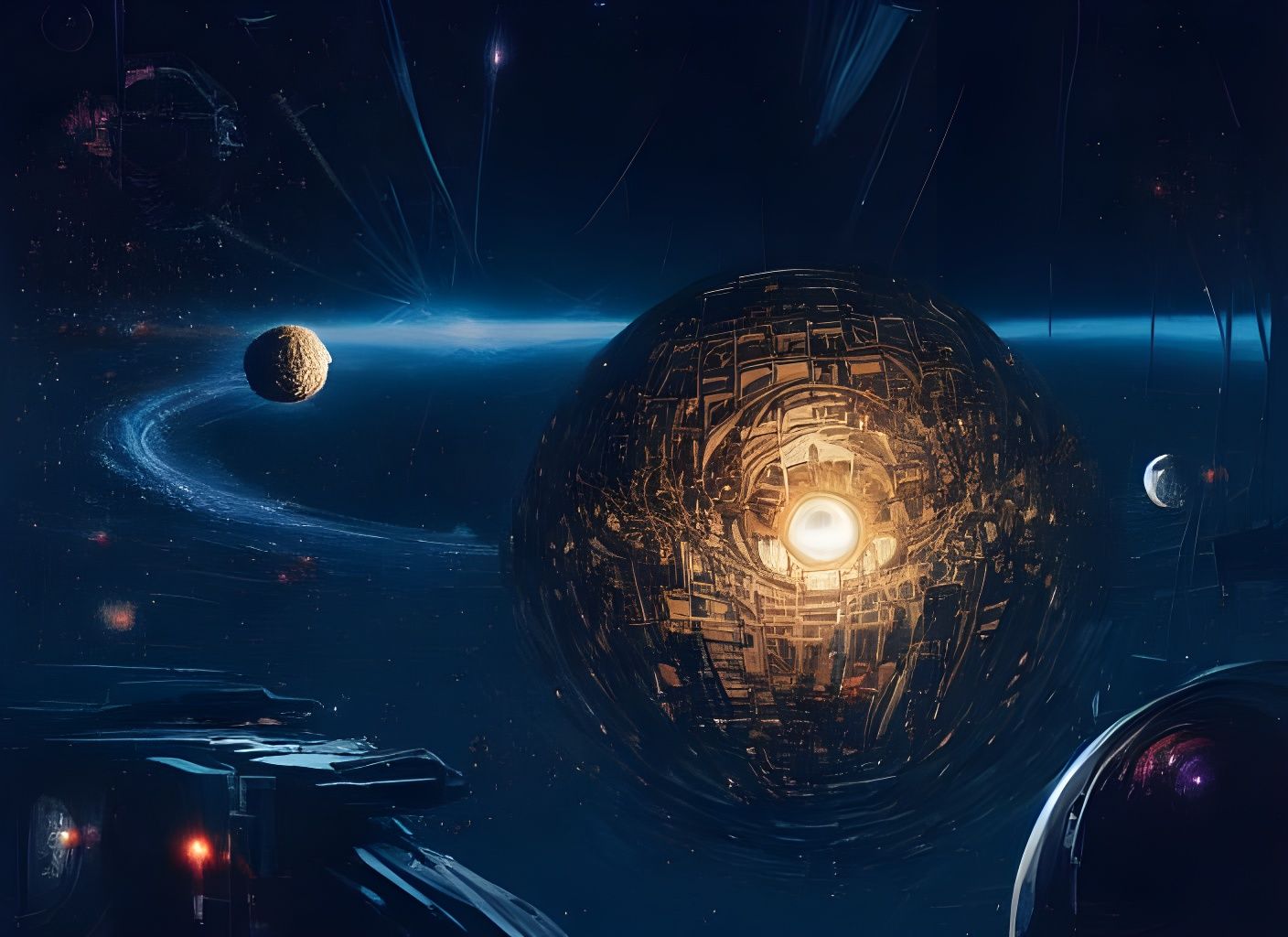 Dyson Sphere Megastructure in Space: Epic Artwork