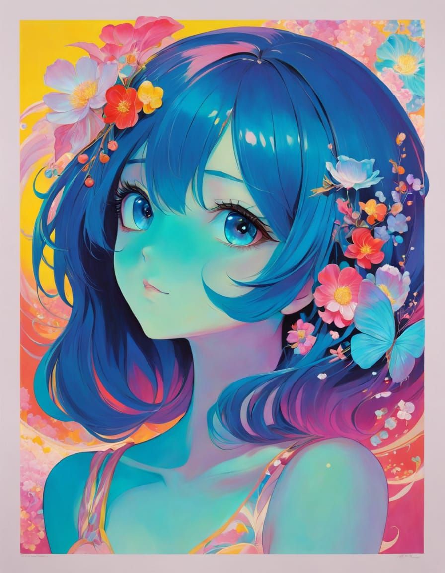 vibrant, dreamlike, impressionist style