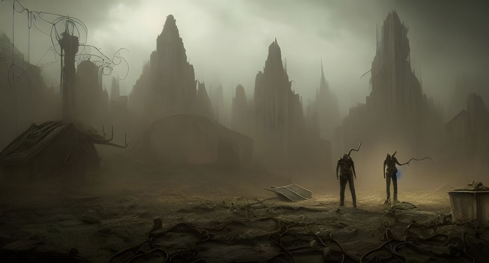 Dark Post-Apocalyptic World Ruined by Elder God