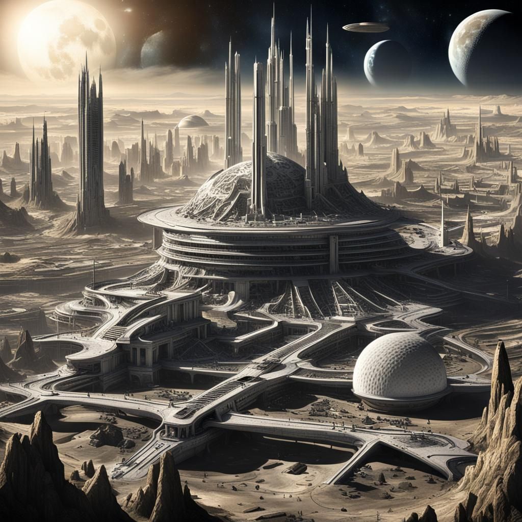 Futuristic Lunar Cities: Epic Vision