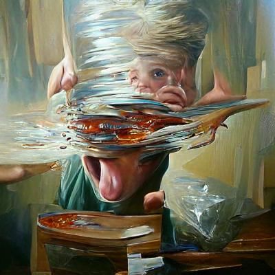 ADHD as Oil Painting by James Gurney