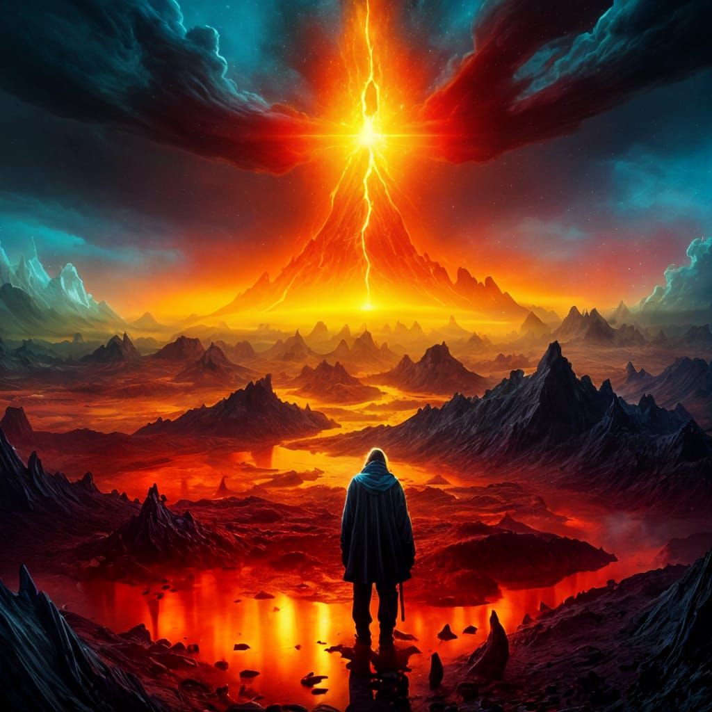 Mysterious Cosmic Soul Emerges Amidst Stardust and Embers