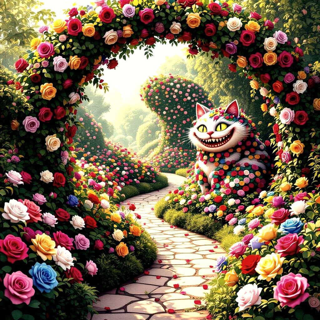 Rose Garden Inspired by Alice in Wonderland