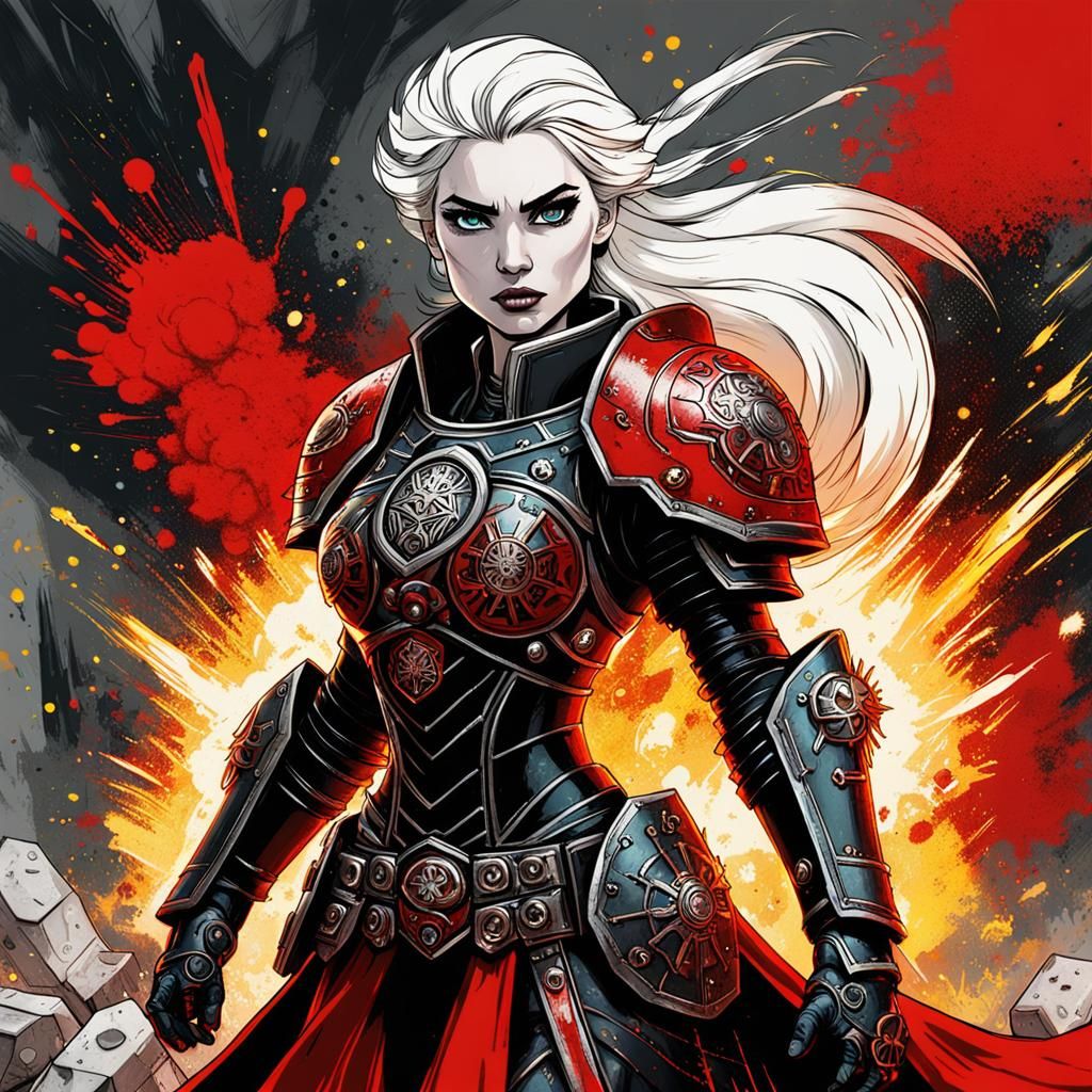 Elsa as Warhammer 40k Sororitas Warrior