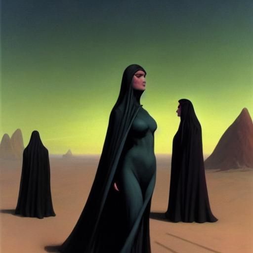 Bene Gesserith Witches in Alien Desert City