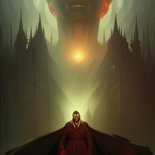 Hyperdetailed Dracula Concept Art in 8k Resolution